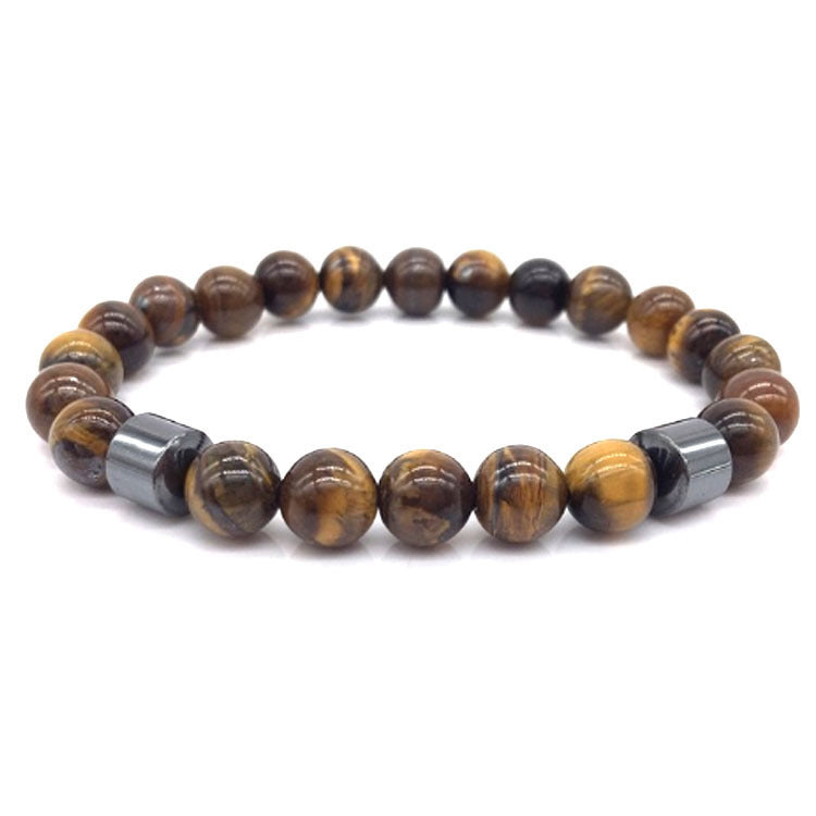 Fashion New Black Stone Tiger Eye Bead Magnet Bracelet e606952e 3dac 489b a586 bb8d170ef600