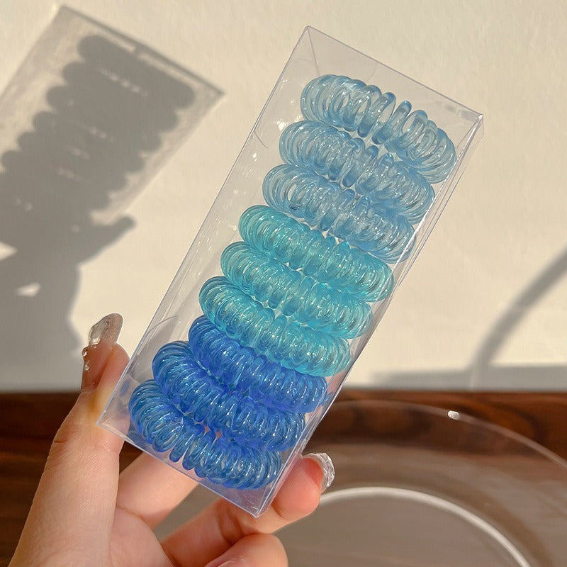 Telephone Wire Hair Ties Hair Rope Hair-binding High Elasticity Not Tight Hair e60a2c12 3096 4316 b0d2 351a7af29860