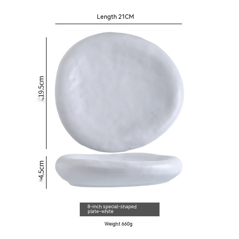 Irregular Ceramic Plate Japanese Creative Dinner Plate e628e63f bb01 4091 982d 2ae9d43989d0 fine