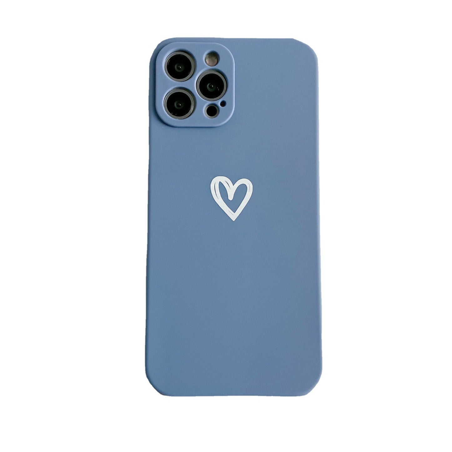 Simple Love Fine Hole Soft Shell Straight Edge Phone Case - 图片 5