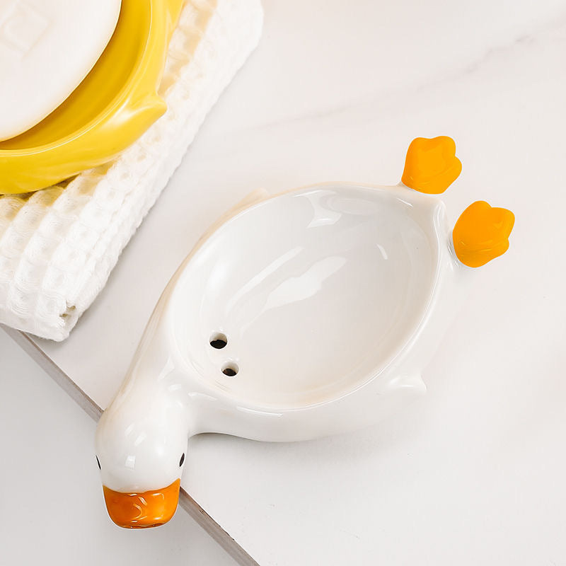 Small Yellow Duck Creative Ceramic Drain Soap Box e63a9b5d 9214 4aaa b2dd 5bb5a0d7dd3d