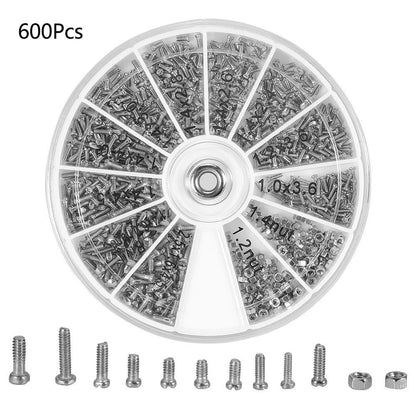 Stainless Steel Glasses Screw Nut Bolt Washer Watch Glasses Screw Kit e63e5717 e675 43ad 9611 7b720a7c02f8