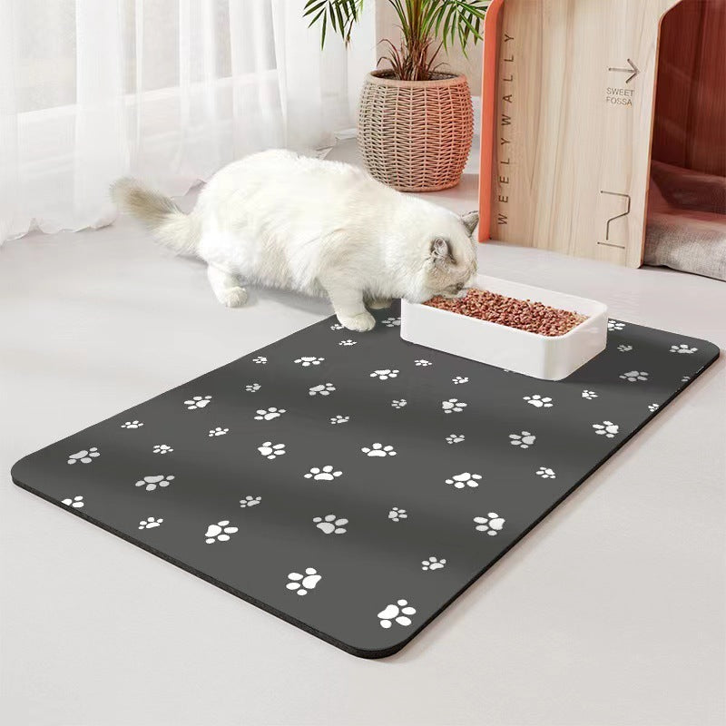 Pet Diatom Ooze Floor Mat Dogs And Cats Eating Mat Spill-proof Waterproof Quick-drying Placemat e64b6164 2b27 46fc ac6d c516f