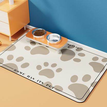 Pet Diatom Ooze Floor Mat Dogs And Cats Eating Mat Spill-proof Waterproof Quick-drying Placemat e65a3ec1 416f 40be 87df 39a03