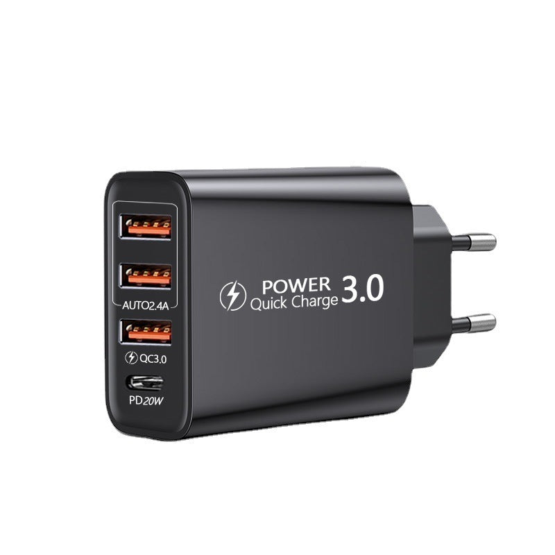 U.S. And European 3USB Mobile Phone Adapter - 图片 3