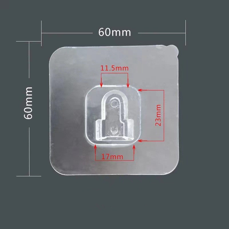 Strong Adhesive Snap Button, No Trace, No Punching, Hangable Double-sided Patch, Transparent Hook Buckle - 图片 5