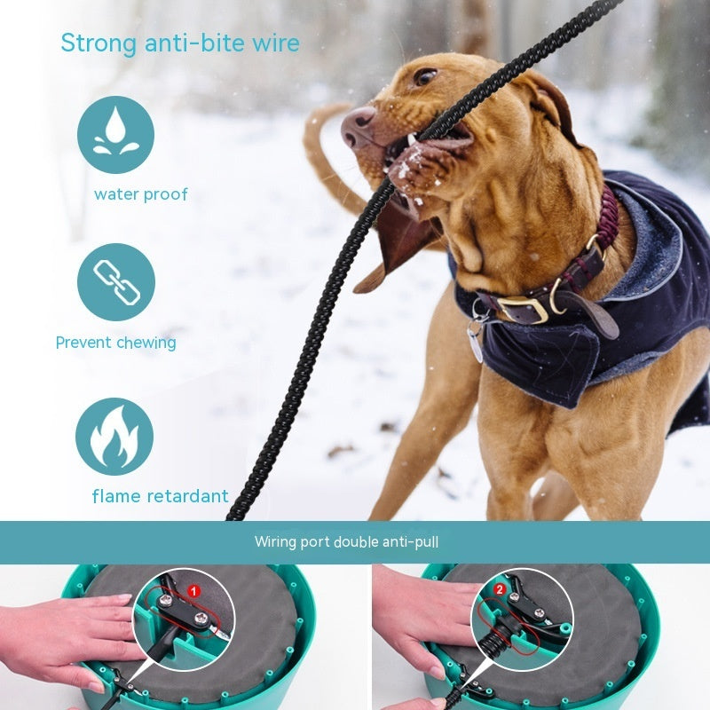 L Pet Heating Bowl Pet Tableware Anti-fall Non-slip Constant e6737448 d747 4b54 8e1e 271fb86edfc1