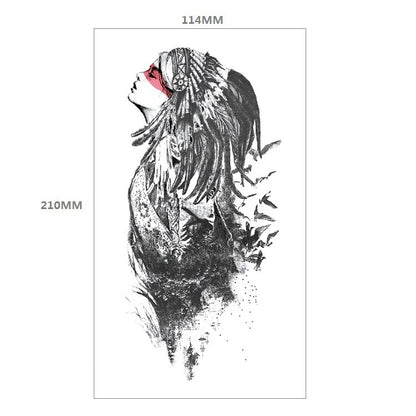 Animal Pattern Tiger Lion Half Arm Water Transfer Imitation Tattoo e6754d07 f961 4abc 91fd 773b553fb13a