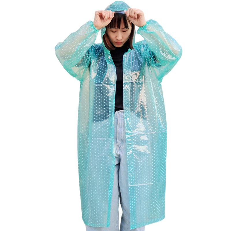 Polka Dot Raincoat Long Thickened Walking Tour e68970bd d5d6 41ec 9205 5653b8b49bf1