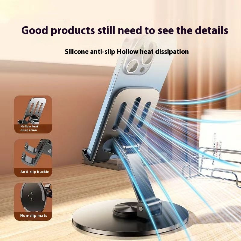 360 Degree Rotation Adjustment Folding Lazy Tablet Desktop Phone Holder - 图片 2