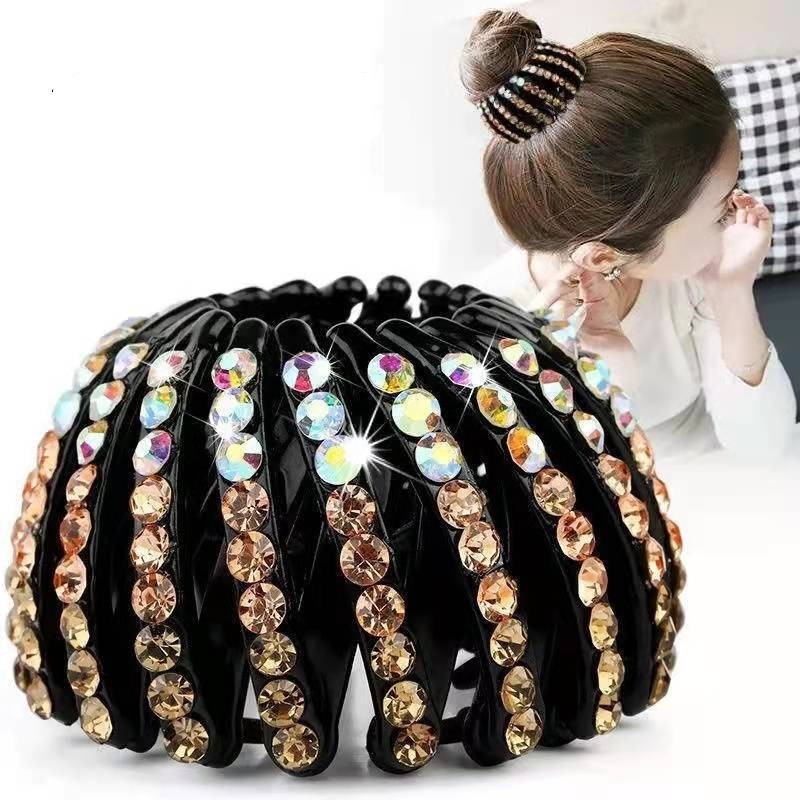 Korean Rhinestone Bird's Nest Pill Head Coiler e6959332 71cb 4844 8d04 19c9bad9abd8