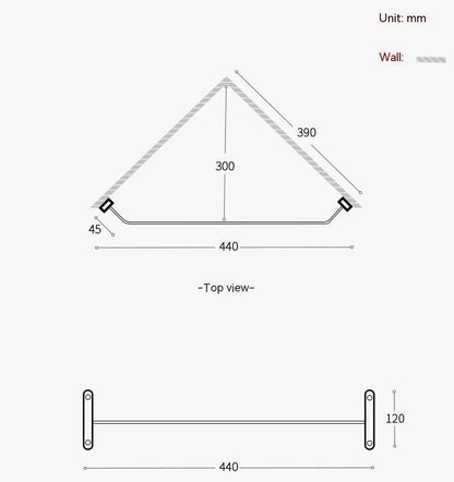 Wall-mounted Bedroom Corner Storage Perforated Household Simple Clothes Rack e6978b7e a972 4c63 9c7e b63cd7370f64 trans