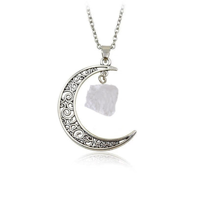 Natural Stone Crystal Necklace Vintage e6b6de59 e72a 4343 8673 a042e1ae8f07