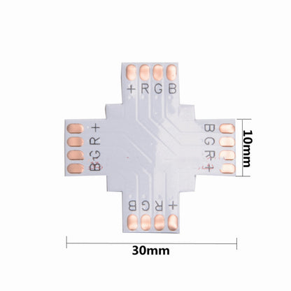 RGB L-shaped T-shaped Cross 10mm 4P Corner Connecting Plate e6bc9d89 6ce0 431e 9d71 d050acfff2d0