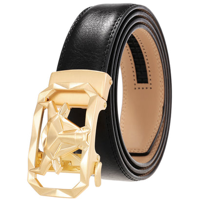 Fashion Men's Leather Belt Alloy Automatic Buckle e6d27121 2148 4c23 b7b1 c019f9150882