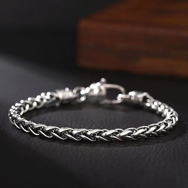Woven Personality Simple Men's Six Words Mantra Vintage Bracelet e6da9a08 1915 4f28 9c75 3a06a56226d3