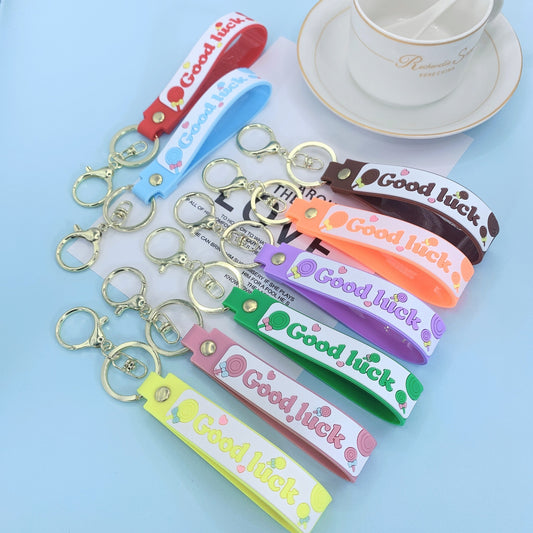 Lollipop Rainbow-colored Belt Hand Strap Keychain e6ea7722 9967 4e12 8cdc 43ef8de9d458
