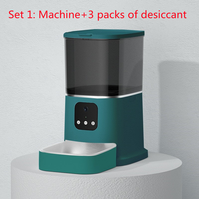 Pet Automatic Feeder Large Capacity Smart Voice Recorder APP Control Timer Feeding Cat Dog Food Dispenser With WiFi Pet Bowl 