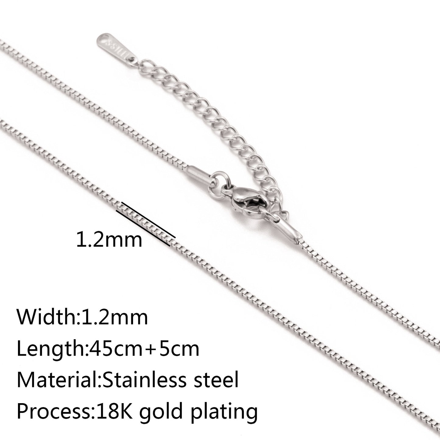 Stainless Steel Vacuum Vapor Plating 18K Gold Color Protection Lip Chain Accessories e7299145 e9e2 47d9 9424 b6c735ebec5d