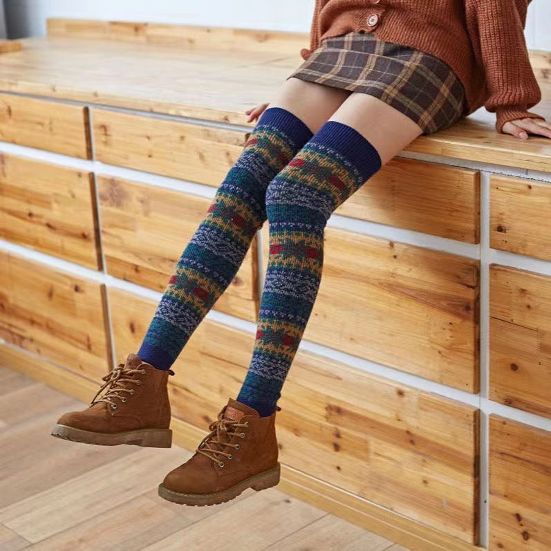 Autumn And Winter Angora Wool Knee Socks Women e73b495f c34a 4ec8 915d c2e03f97b3e7