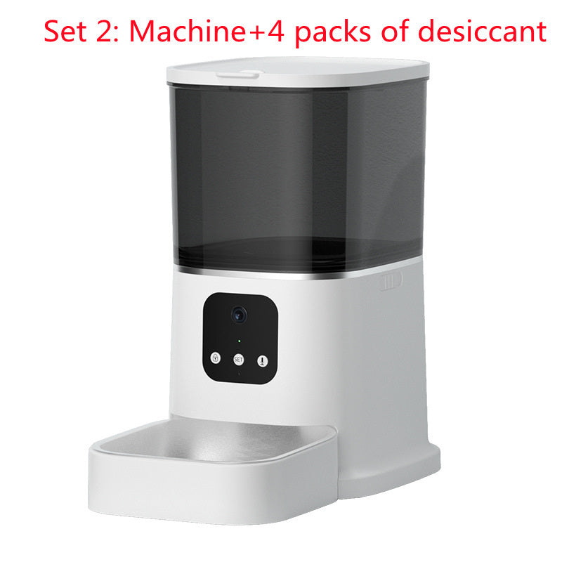 Pet Automatic Feeder Large Capacity Smart Voice Recorder APP Control Timer Feeding Cat Dog Food Dispenser With WiFi Pet Bowl 