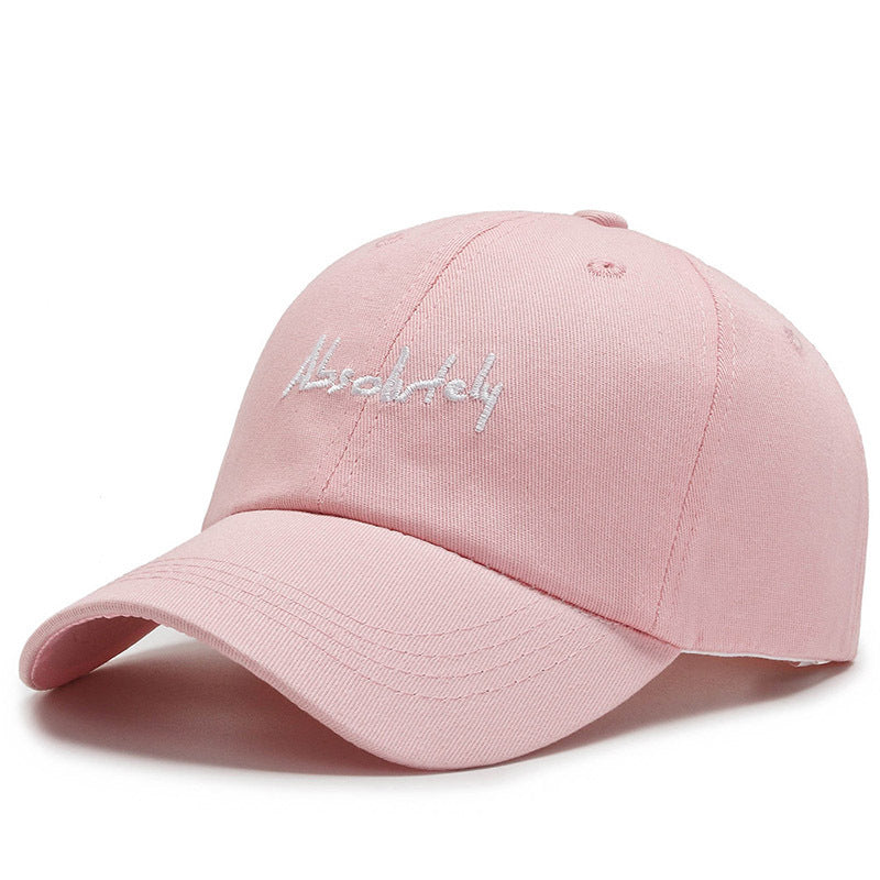 New Baseball Soft Top Female Wide Brim Duck Tongue Letter AB Shopping e7575fd0 5e62 4846 8103 e7f2da52221f