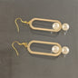 Elegant Fashion Metal Earrings Pearl Simple e75bbe48 d876 4078 b36a 5cdff6073bb3