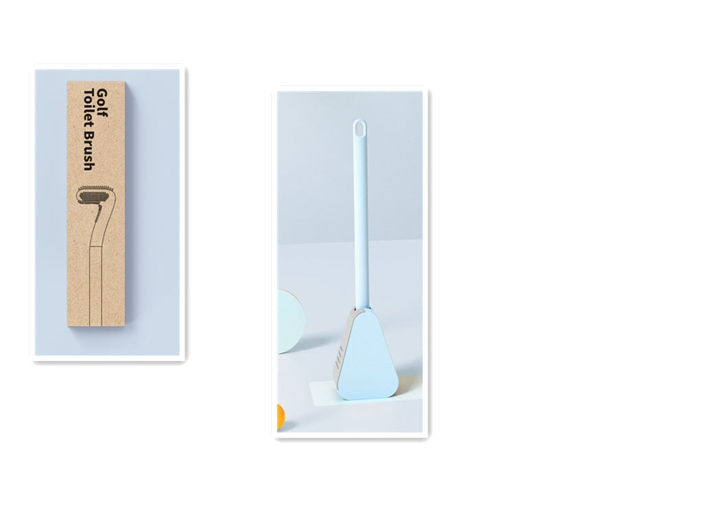 Golf Toilet Brush Wall-Mounted Cleaning Tools Silicone Flexible Bristles Brush Bathroom WC Accessories Cleaning Brush Tools e