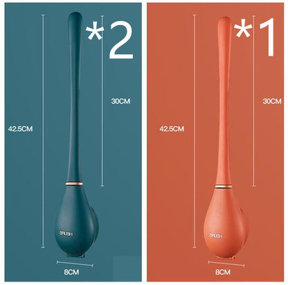 Household Brush Wall-mounted Long-handled Silicone Toilet Brush e79e4847 67ae 46d3 b58b 292898fd460f
