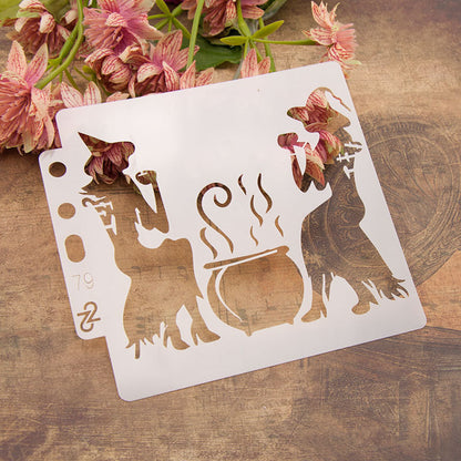 Halloween DIY Pre-drawing Decorative Border Ruler Hollow Spray Template e7a30f06 0c91 44b7 97ca cbe7b749f855