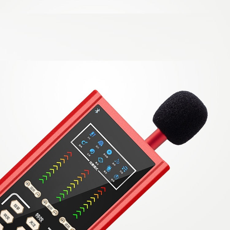 Mini Condenser Microphone Metal Small Microphone Amplifier Sound Card K Song Outdoor Live Mobile Phone Sound Card Microphone 