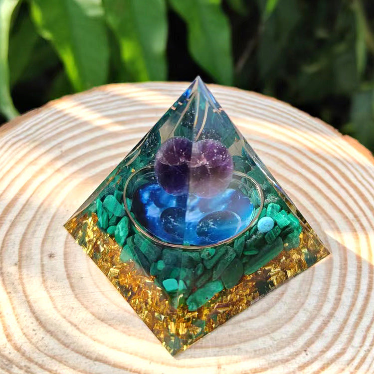 Crystal Ball Pyramid Crystal Gravel Epoxy Home Desktop Handmade Ornaments e7ba3383 c6ab 440a 9ab8 2f42cd8c2fd2