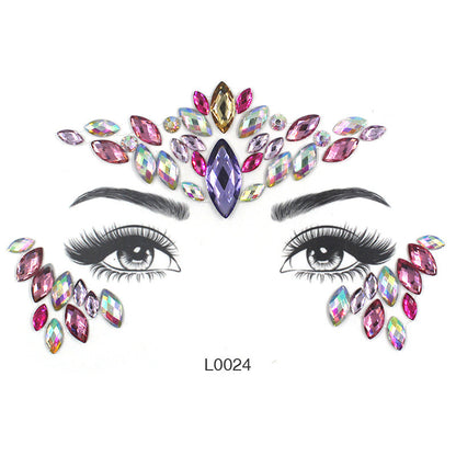 Women's Fashion Party Decoration Face Stickers e7bc178c a2f1 446c b078 a0ecd20b7b4c