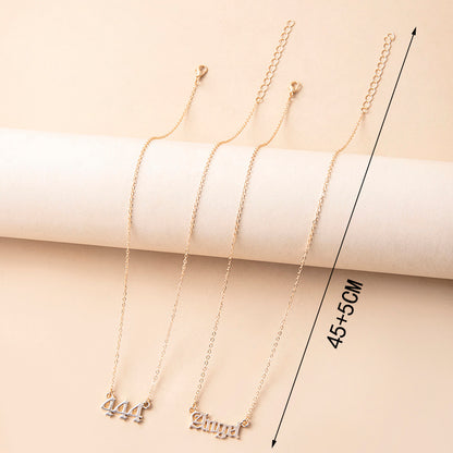 Gold Letter Angel Number 444 777 Multi-layer Chain Necklaces For Women e7d22d71 69aa 408e a397 b905e3c4d11a