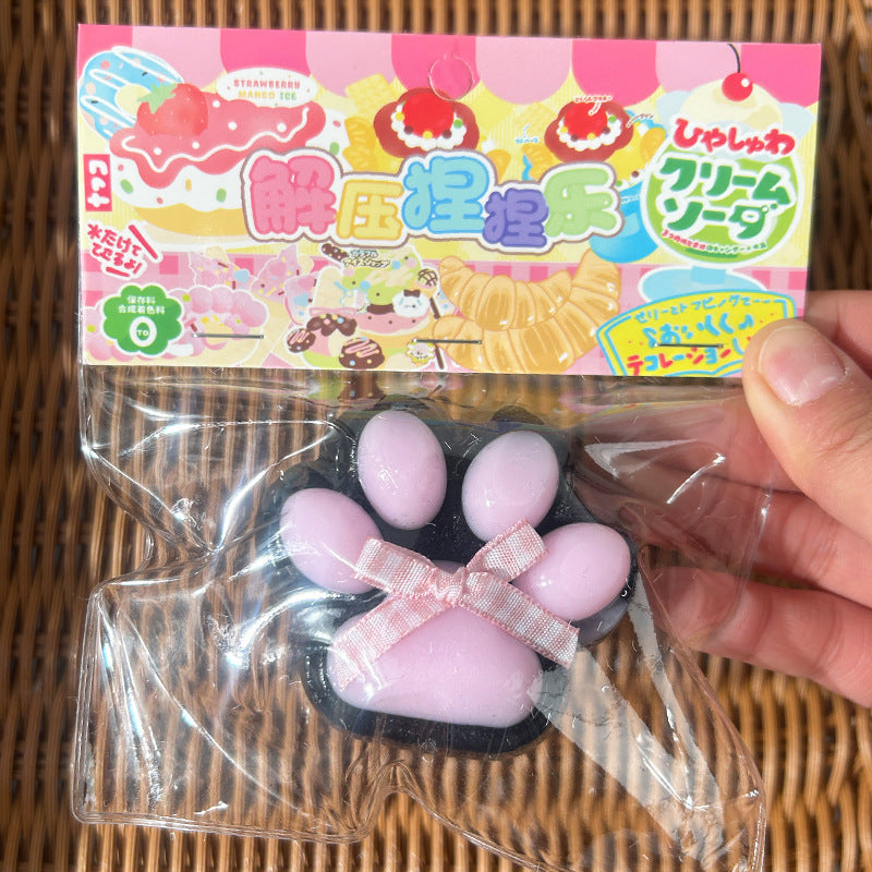 Large Cat's Paw Squeezing Toy Coconut Meat Powder Plush Good-looking Decompression Artifact e7e4e929 27b7 404b 9383 f5a92ba96
