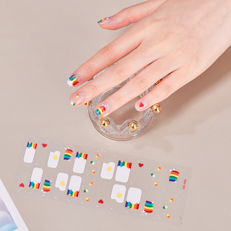 Nail Stickers Full Stickers Rainbow Cute Nail Stickers e7ed07d3 9982 433b 982e 87ae735b0c69