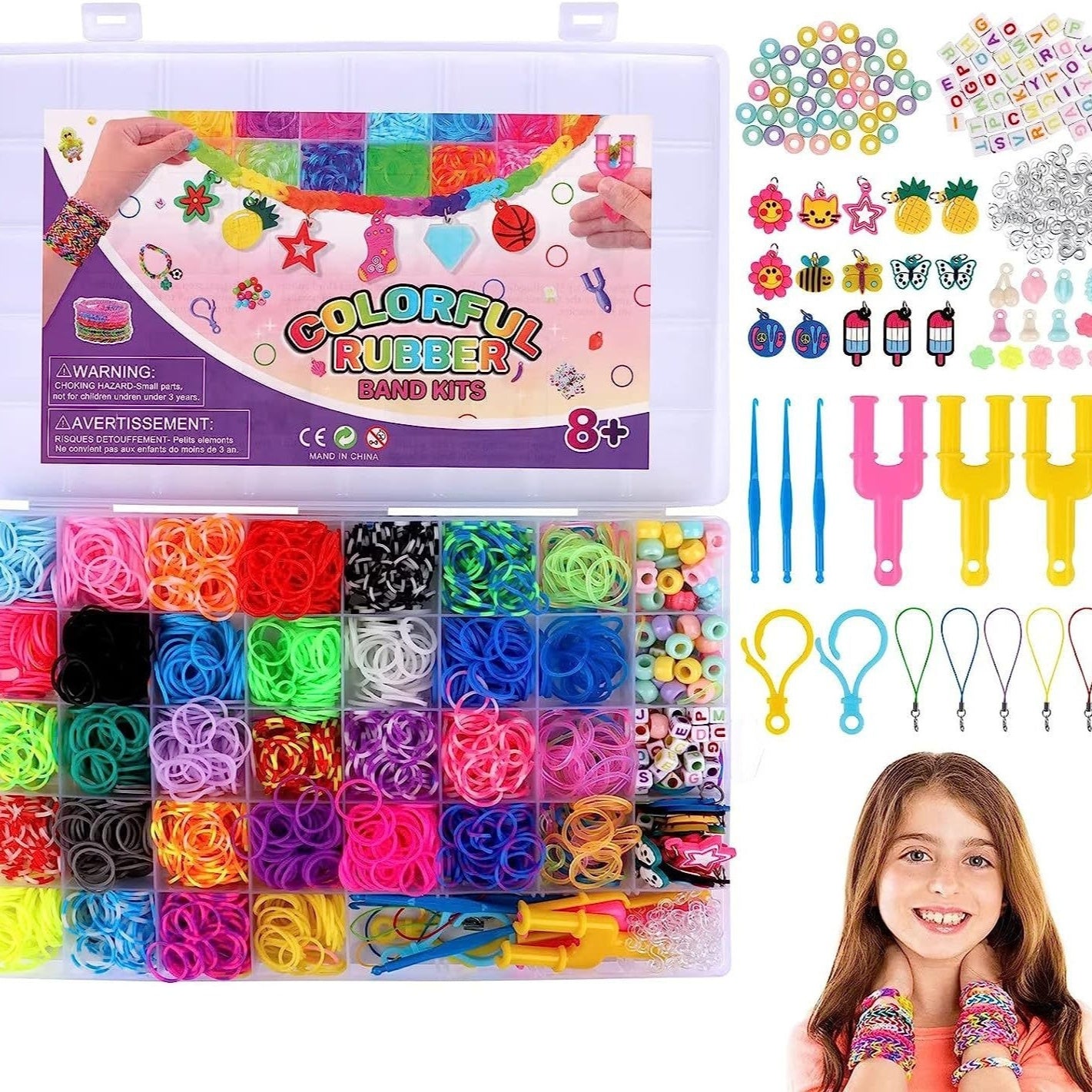 40 Grid 2500 Rainbow Handmade Knit Device - HD Wireless Product #6
