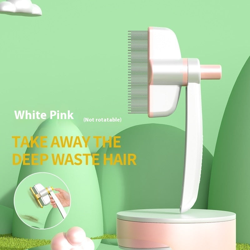 Cat Comb Tie Removal Floating Hair Magic Long Hair Pet Self-Cleaning Row Dog Cat Comb Grooming Supplies Flea Removal Brush Pe