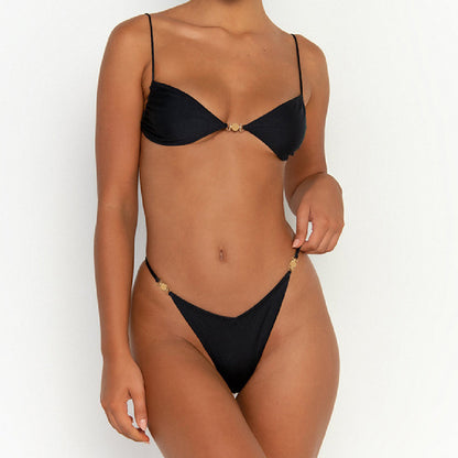 Quick-drying Swimsuit Women's Split Halter Bikini e810e0cc cc46 4abf b490 1a40d18aae6c