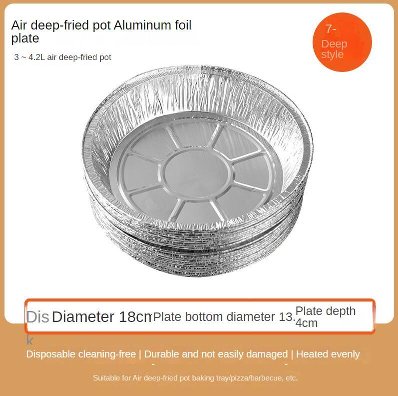 Non-stick Aluminum Foil Liners Air Fryer Disposable Paper Liner Oil-proof Steaming Basket Kitchen Tool BBQ Drip Pan Tray e852
