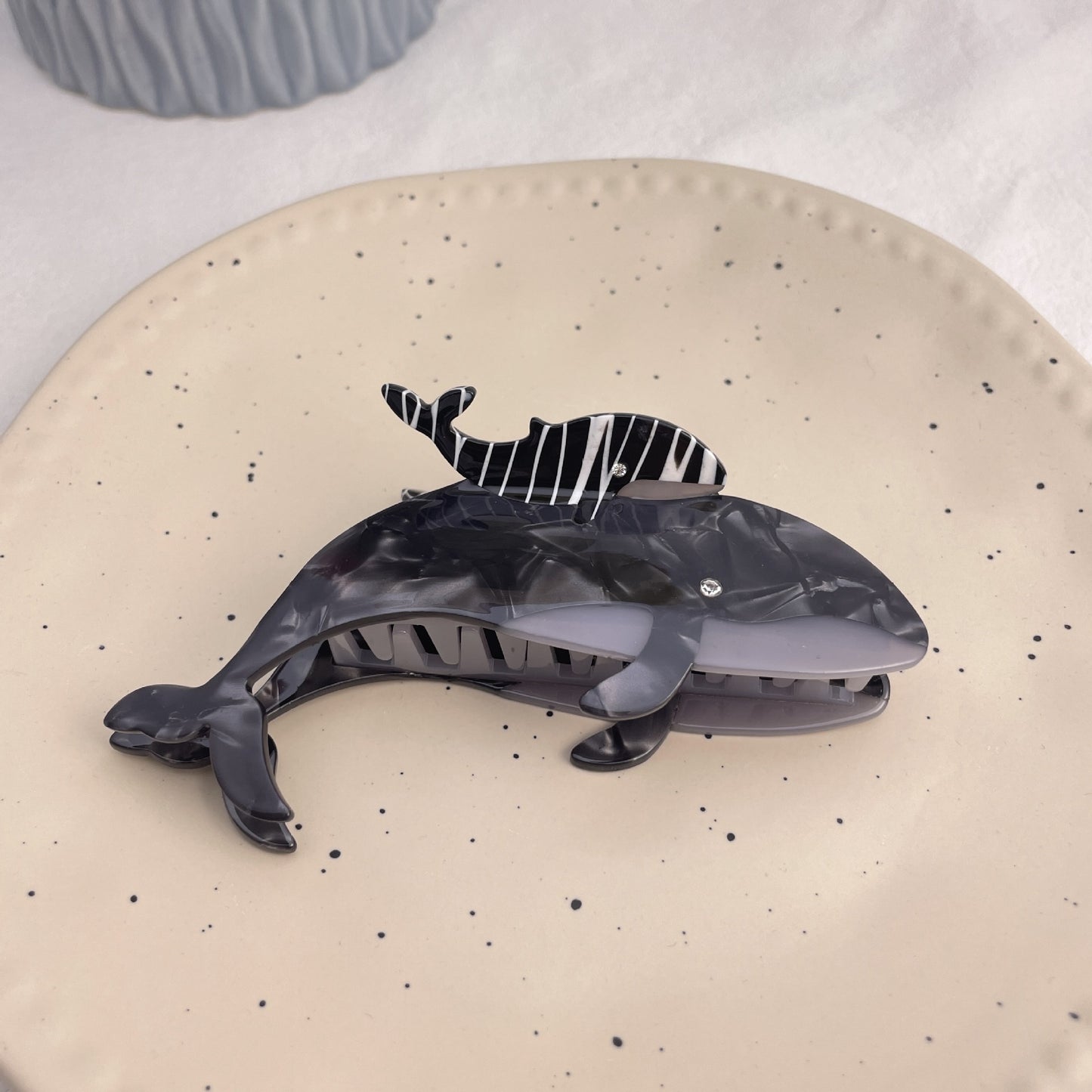 Marine Series Acetic Acid Grip Special-interest Design Animal Whale Shark Cross-border Wholesale Hair Accessories Ponytail Cl