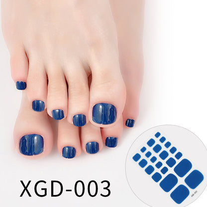 Nail Art Foot Sticker Fashion Solid Color Nail Sticker e85638bc cc9c 40a5 982b 3a1c29caa20a