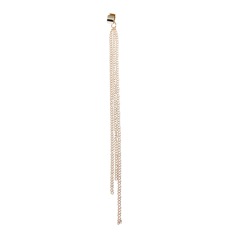 Fashionable Temperament  Alloy Chain Clause Long Ear Clip Earrings Ladies e86004cd 4d92 4446 b673 8b751c314084