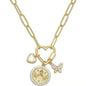 Copper-plated Gold Diamond-studded Starfish Sun Love Necklace e8672bba 09f6 4d3c 8470 228aa954bf1e