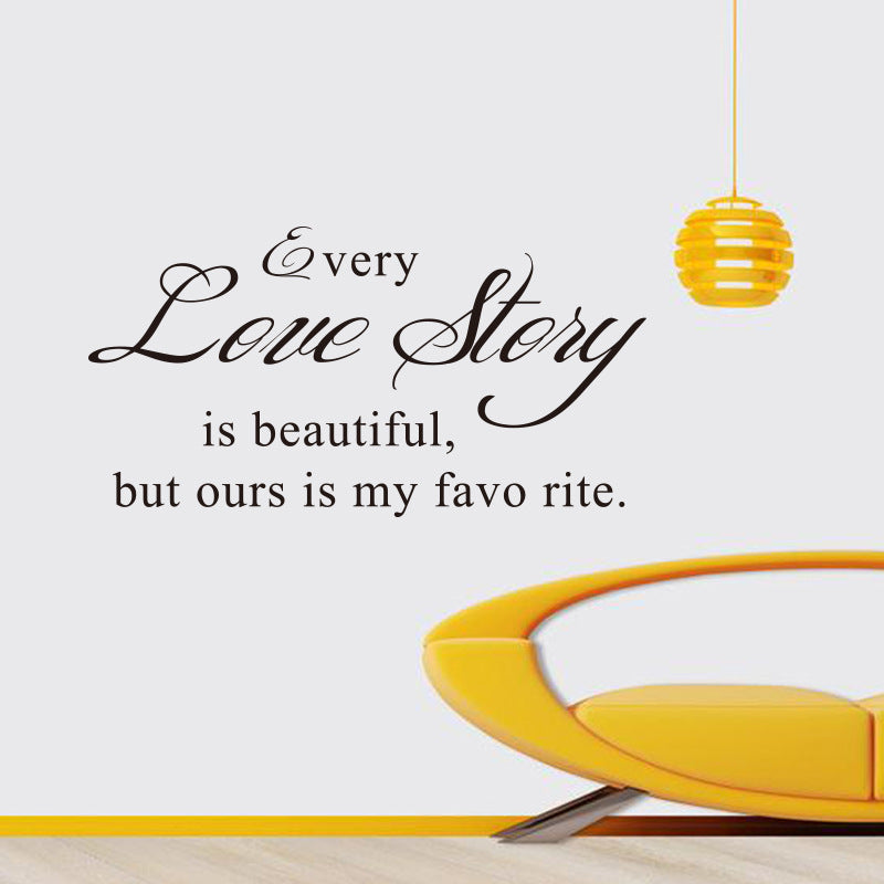 Every Love Storyy Printed Wall Stickers Proverbs English Poetry e8751365 65b7 483c 9329 fb26f751b2f5