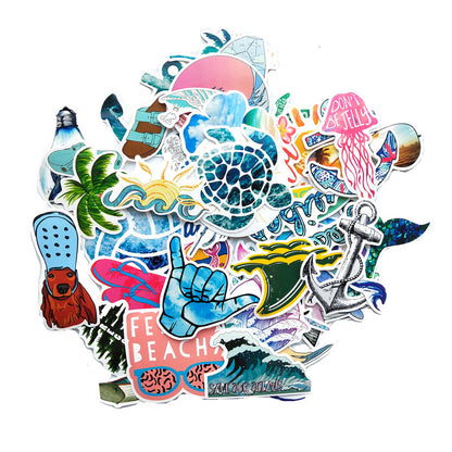 Starfish Surfing Volleyball Skateboard Notebook Graffiti Car Body Decoration Sticker e88dcf26 30cb 4eb8 a580 72cec0362dfb