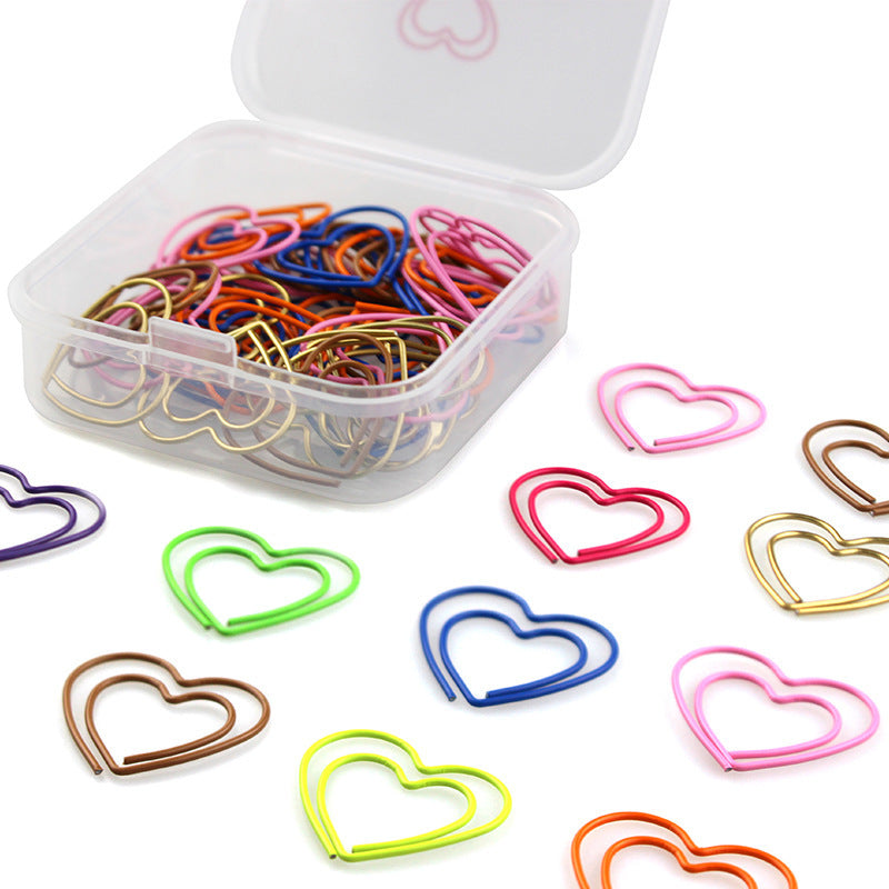Boxed Colored Loving Heart Clip 50 Pcsbox e897f3b0 7063 4e34 9eee c1aed32c88cc