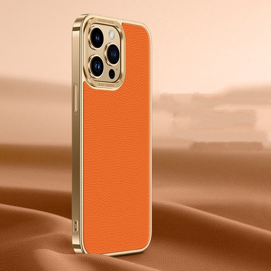 Genuine Leather Phone Case Electroplated Soft Edge e8af6ffe 4932 4733 9614 d4b57e19eb75