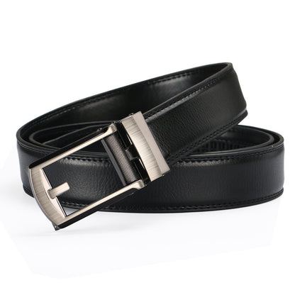 Two-layer Cowhide Fake Needle Automatic Buckle Men's Special Belt e8bb6020 42c2 4958 9fa1 9409fa284d50