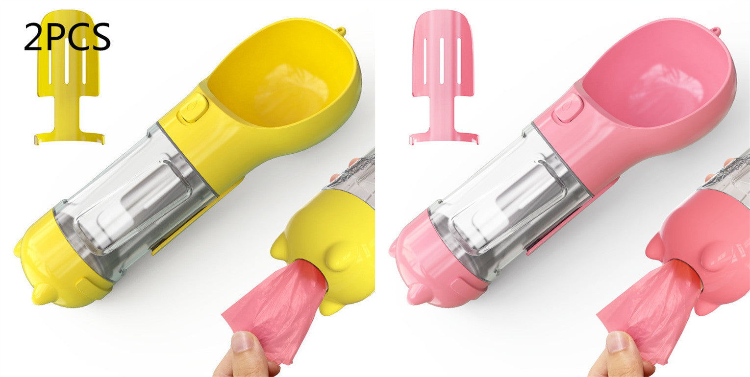 Pet Water Bottle Feeder Bowl Garbage Bag Storage Portable Pet Outdoor Travel 3 In 1 Dog Water Bottle e8cb6b64 f5e0 45d8 a954 